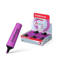 Erichkrause Visioline V-12 Marcador Fluorescente - Punta Biselada - Tinta a Base de Agua - Color Violeta