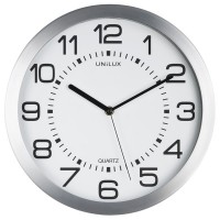 Unilux Reloj Retroiluminado Moon - Diseño Retro - Funcion de Retroiluminacion - Estilo Moderno - Color Blanco