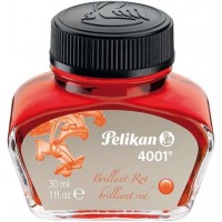 Pelikan Tinta 4001 No.78 - Frasco 30ml - Frasco de 30ml - Asegura el Perfecto Funcionamiento de la Estilografica - Color Rojo