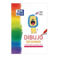 Oxford Dibujo Infantil/Ocio Bloc Encolado A3 - Tapa Blanda/Contratapa Rigida - 20 Hojas 90gr - Ideal para Dibujar y Colorear