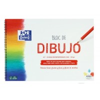 Oxford Dibujo Escolar Bloc Espiral A3+ - Tapa Blanda/Contratapa Rigida - 20 Hojas 130gr Liso