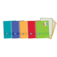 Oxford Live & Go A5+ Europeanbook - Tapa de Plastico - 120 Hojas - Colores Surtidos