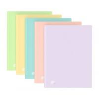 Oxford Urban A4 Carpeta de 20 Fundas Soldadas A4 - Tapa de Plastico Translucido - Colores Pastel Surtidos