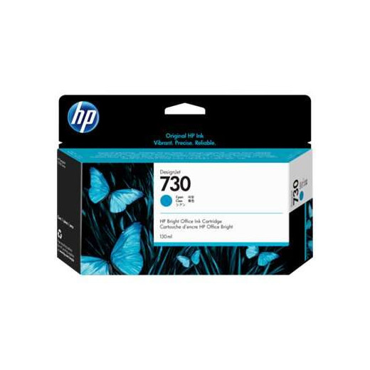 HP 730 Cyan Cartucho de Tinta Original - P2V62A