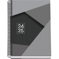 Dohe Tamgram Agenda Escolar Espiral A5 - Dia Pagina - Papel 70g/m2 - Cubierta de Carton Plastificado - Color Negro