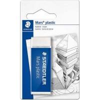 Staedtler Mars Plastic 526 50 Goma de Borrar - Plastico - Alta Precision - Color Blanco