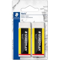 Staedtler Noris 526 Goma de Borrar - Plastico - Alta Calidad - Minimos Residuos - Color Blanco