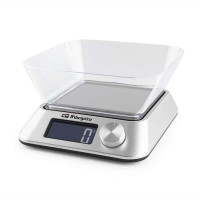 Orbegozo PC 1030 Bascula de Cocina Digital - Precision y Versatilidad en tus Recetas - Pantalla LCD Retroiluminada - Funcion Tara - BOL Transparente - Capacidad Maxima 5 Kg