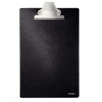 Esselte Carpeta de Base Forrada en Plastico con Pinza - Formato A4 - Color Negro