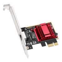 Cudy PE25 Adaptador de Red PCI-e 2.5Gbps - 1 Puerto RJ-45