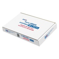 Dohe Caja de 100 Cubiertas Protectoras de Libros - Solapa Adhesiva Reposicionable - Tamaño 30x53cm - Material PVC 120 micras