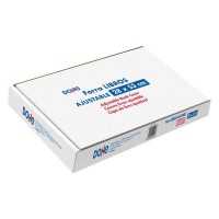 Dohe Caja de 100 Cubiertas Protectoras de Libros - Solapa Adhesiva Reposicionable - Tamaño 28x53cm - Material PVC 120 micras