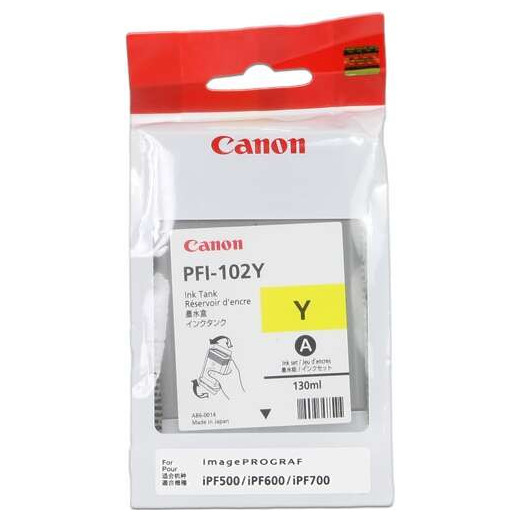 Canon PFI102 Amarillo Cartucho de Tinta Original - 0898B001