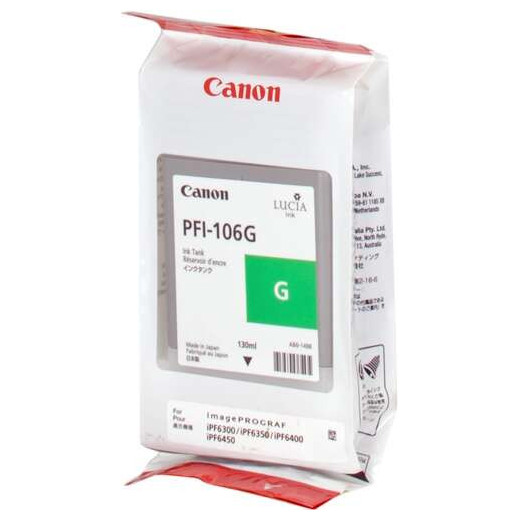 Canon PFI106 Verde Cartucho de Tinta Original - PFI106G/6628B001