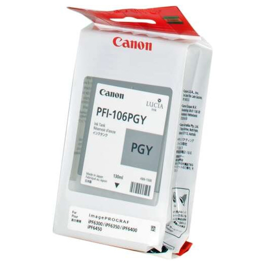 Canon PFI106 Gris Photo Cartucho de Tinta Original - PFI106PGY/6631B001