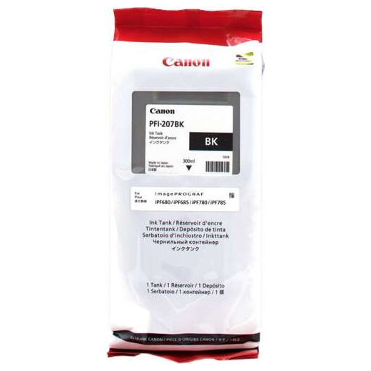 Canon PFI207 Negro Cartucho de Tinta Original - PFI207BK/8789B001