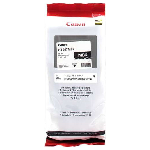 Canon PFI207 Negro Mate Cartucho de Tinta Original - PFI207MBK/8788B001