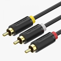 Vention Cable Estereo 3x RCA Macho a 3x RCA Macho - 2m - Color Negro