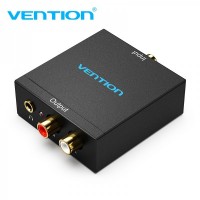 Vention Convertidor de Audio Toslink y RCA a 2x RCA - Color Negro