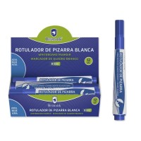 Bismark Rotulador Pizarra Tinta a Base de Alcohol - Punta Media de Fibra Acrilica - Punta Redonda - Color Azul