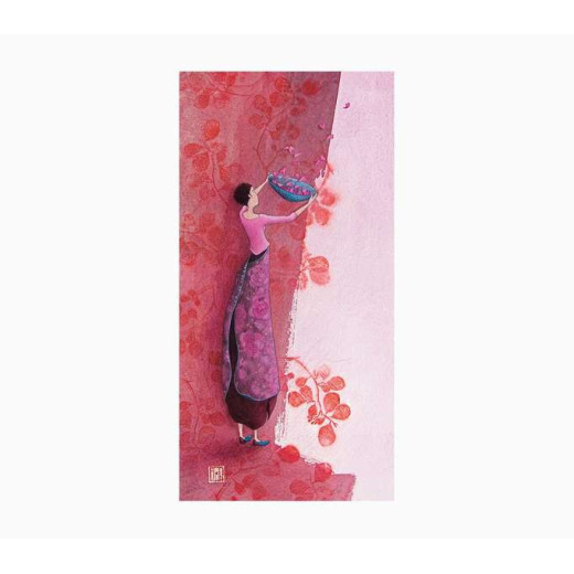 Pictura Aquarupella Gaëlle Boissonnard Tarjeta Doble 10.5x21cm - Acabado en Barniz de Relieve UV Grueso - Laminado Mate de Tacto Suave - Papel con Certificacion FSC