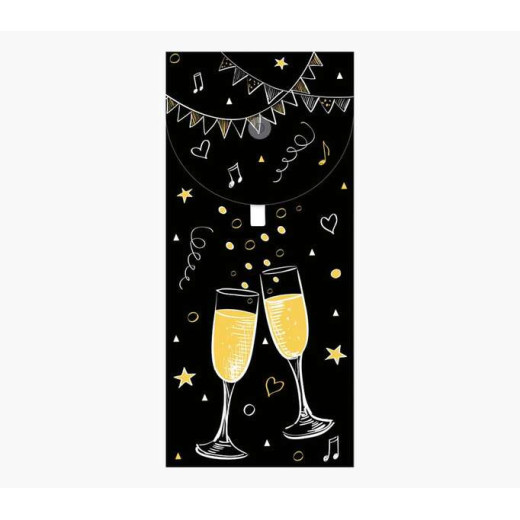 Pictura Tarjeta Money Cards - Tarjeta de Regalo Tipo Sobre Vertical - Tematica Flamencos - 9.6x21.3cm - Embolsada Individualmente en Celofan - Incluido Sobre Blanco - Papel con Certificacion FSC