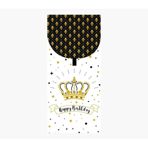 Pictura Tarjeta Money Cards - 9.6x21.3cm - Diseño Elegante con Tematica de Corona - Incluye Sobre Blanco - Certificacion FSC - Ideal para Regalar Dinero o Entradas