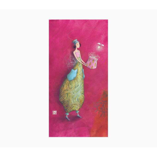 Pictura Aquarupella Gaëlle Boissonnard Tarjeta Doble 10.5x21cm - Acabado en Barniz de Relieve UV Grueso - Laminado Mate de Tacto Suave - Papel con Certificacion FSC