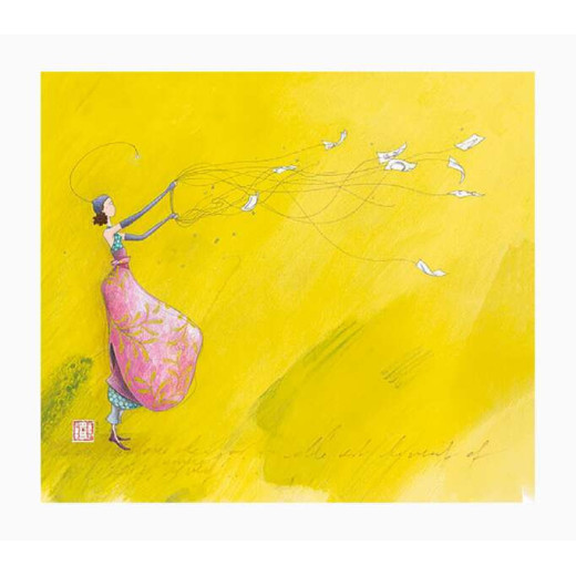 Pictura Gaëlle Boissonnard Tarjeta Doble - Acabado en Barniz de Relieve UV Grueso - Laminado Mate de Tacto Suave - 10.5x21cm - Papel con Certificacion FSC