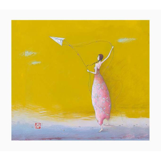 Pictura Aquarupella Gaëlle Boissonnard Tarjeta Doble 14x16cm - Acabado en Barniz de Relieve UV Grueso - Laminado Mate de Tacto Suave - Papel con Certificacion FSC