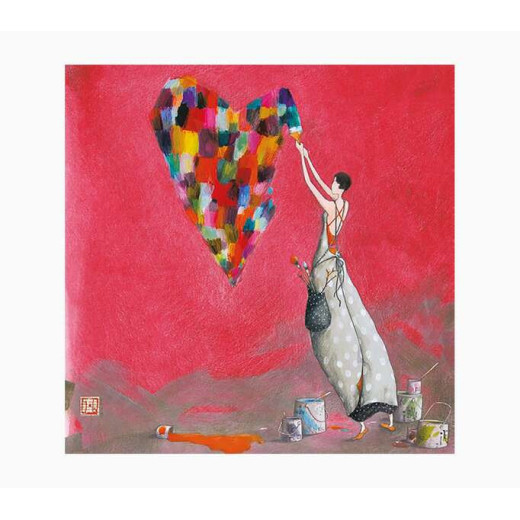 Pictura Gaëlle Boissonnard Tarjeta Doble - Acabado en Barniz de Relieve UV Grueso - Laminado Mate de Tacto Suave - 16x16cm - Papel con Certificacion FSC