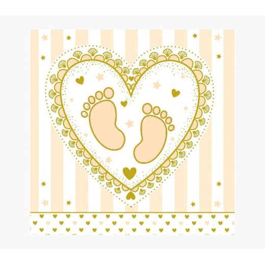 Pictura Tarjeta Arabesque - 16x16cm - Tematica Bebes - Tarjeta Triptica - Incluye Sobre Blanco - Papel con Certificacion FSC