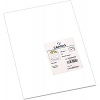 Canson Guarro Pack de 50 Cartulinas Iris A4 de 185g - 21x29.7cm - Color Blanco