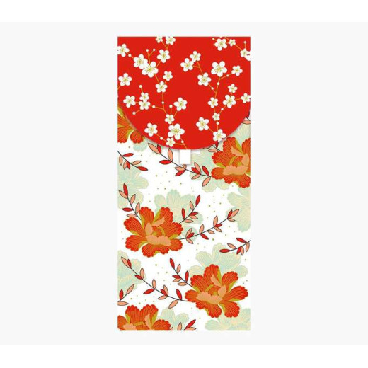 Pictura Tarjeta Money Cards - Tarjeta de Regalo Tipo Sobre Vertical - Tematica de Flores - 9.6x21.3cm - Embolsada Individualmente en Celofan - Incluido Sobre Blanco - Papel con Certificacion FSC