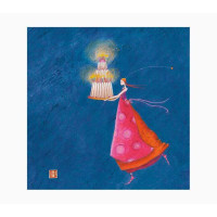 Pictura Gaëlle Boissonnard Tarjeta Doble - Acabado en Barniz de Relieve UV Grueso - 16x16cm - Laminado Mate de Tacto Suave - Papel con Certificacion FSC