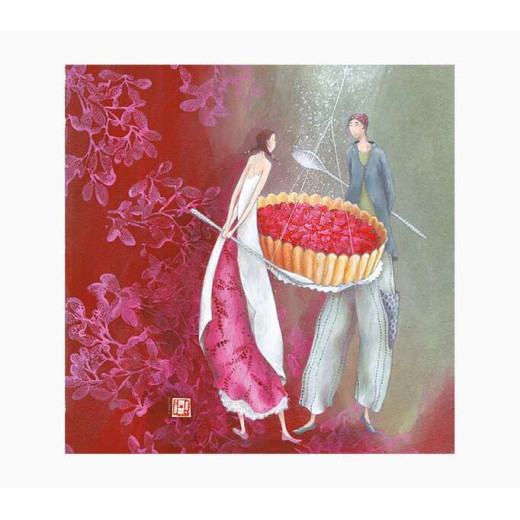 Pictura Gaëlle Boissonnard Tarjeta Doble - Acabado en Barniz de Relieve UV Grueso - Laminado Mate de Tacto Suave - 16x16cm - Papel con Certificacion FSC