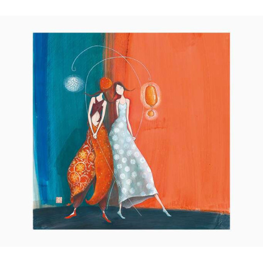 Pictura Gaëlle Boissonnard Tarjeta Doble - Acabado en Barniz de Relieve UV Grueso - Laminado Mate de Tacto Suave - 16x16cm - Papel con Certificacion FSC