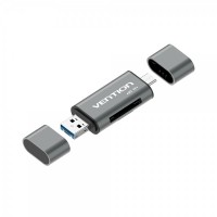 Vention Lector de Tarjetas Externo USB 3.0 - Color Gris