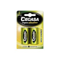 Cegasa Super Alcaline LR14 Pack 2 Pilas LR14 C 1.5V - Alta Tecnologia - Fiabilidad - Elevado Rendimiento - Maximas Prestaciones