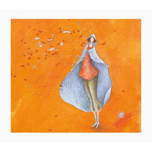 Pictura Aquarupella Gaëlle Boissonnard Tarjeta Doble 14x16cm - Acabado en Barniz de Relieve UV Grueso - Laminado Mate de Tacto Suave - Papel con Certificacion FSC