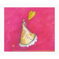 Pictura Gaëlle Boissonnard Tarjeta Doble - Acabado en Barniz de Relieve UV Grueso - Laminado Mate de Tacto Suave - 10.5x21cm - Papel con Certificacion FSC