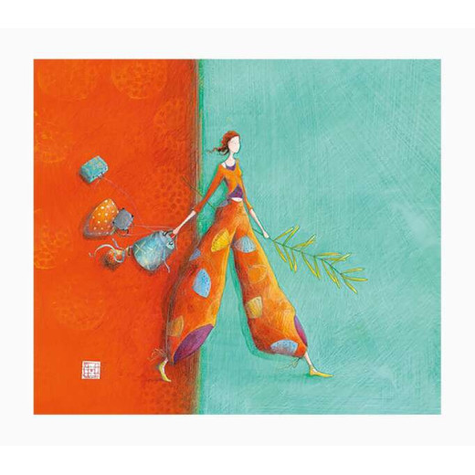 Pictura Gaëlle Boissonnard Tarjeta Doble - Acabado en Barniz de Relieve UV Grueso - Laminado Mate de Tacto Suave - 10.5x21cm - Papel con Certificacion FSC