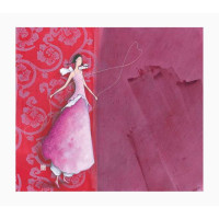 Pictura Gaëlle Boissonnard Tarjeta Doble - Acabado en Barniz de Relieve UV Grueso - Laminado Mate de Tacto Suave - 10.5x21cm - Papel con Certificacion FSC