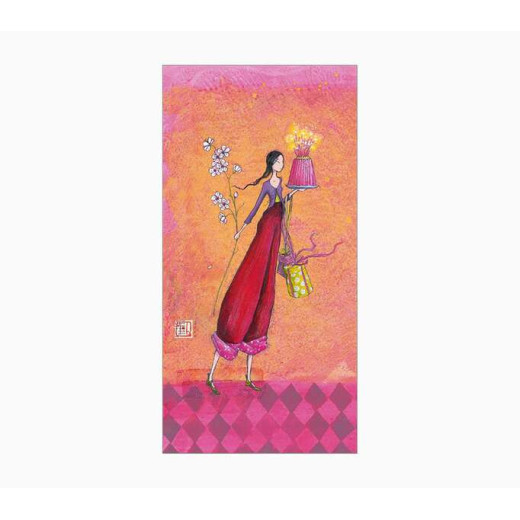 Pictura Aquarupella Gaëlle Boissonnard Tarjeta Doble 10.5x21cm - Acabado en Barniz de Relieve UV Grueso - Laminado Mate de Tacto Suave - Papel con Certificacion FSC