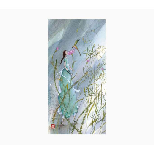 Pictura Aquarupella Gaëlle Boissonnard Tarjeta Doble 10.5x21cm - Acabado en Barniz de Relieve UV Grueso - Laminado Mate de Tacto Suave - Papel con Certificacion FSC