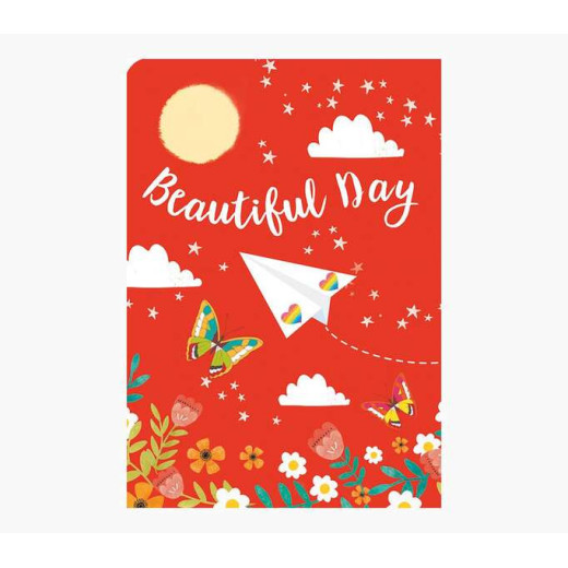 Pictura Tarjeta Felicitacion Zig-Zag Triptico - Estampado en Caliente - Lentejuelas - Pop-Up - 15x22cm - Incluye un Sobre Blanco - sin Envoltorio - Papel con Certificacion FSC