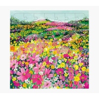 Pictura Tarjeta Puzzle - 15.5x15.5cm - Tematica de Flores - 49 Piezas - Incluye Tarjeta Plegada y Sobre Blanco - Certificacion FSC