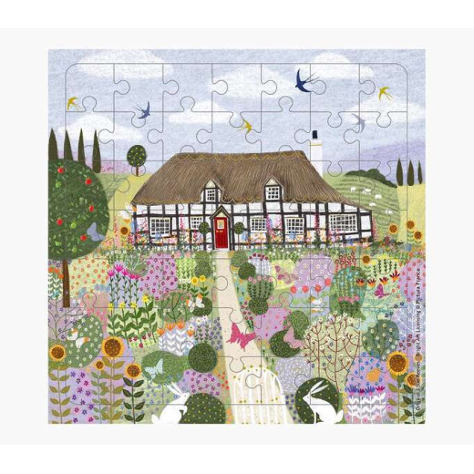 Pictura Tarjeta Puzzle - 15.5x15.5cm - Tematica Casa de Campo - 49 Piezas - Incluye Tarjeta Plegada y Sobre Blanco - Certificacion FSC