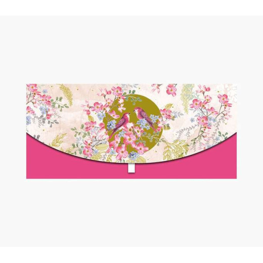 Pictura Tarjeta Money Cards - 21.3x9.6cm - Diseño Tematico de Pajaros y Flores - Incluye Sobre Blanco - Certificacion FSC