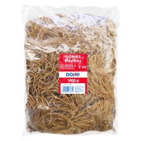 Dohe Gomas de Latex - Longitud 8cm - Gran Resistencia y Elasticidad - Bolsa de 1 Kg